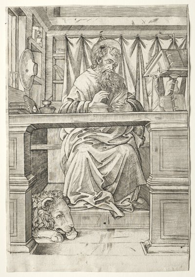 San Jerónimo en su estudio de Giovanni Antonio da Brescia