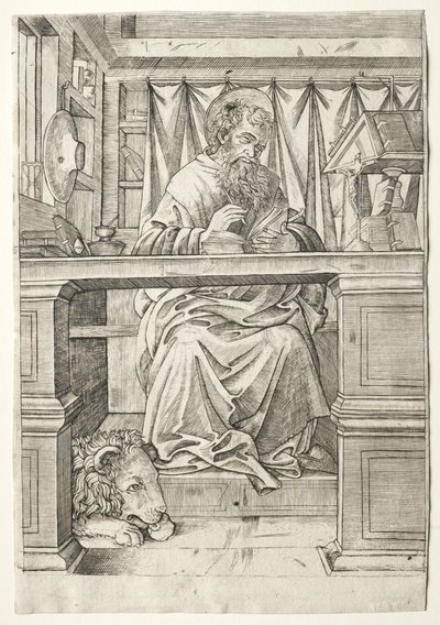 San Jerónimo en su estudio de Giovanni Antonio da Brescia