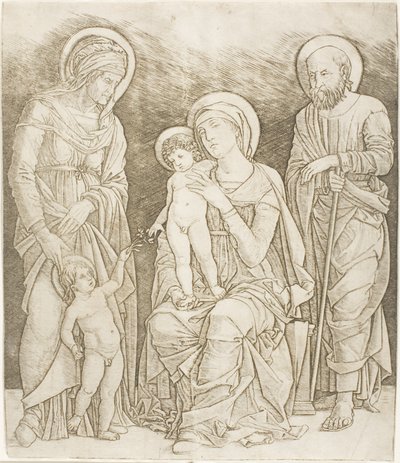 La Sagrada Familia con el niño San Juan de Giovanni Antonio da Brescia