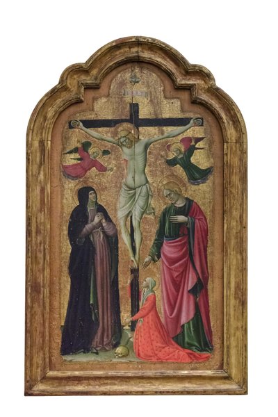 Crucifixión con Santa Lucía, c.1465-70 (temple sobre madera) de Giovanni Antonio da Pesaro