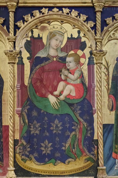 Virgen con el Niño entre los santos Jerónimo, Benito de Giovanni Antonio da Pesaro