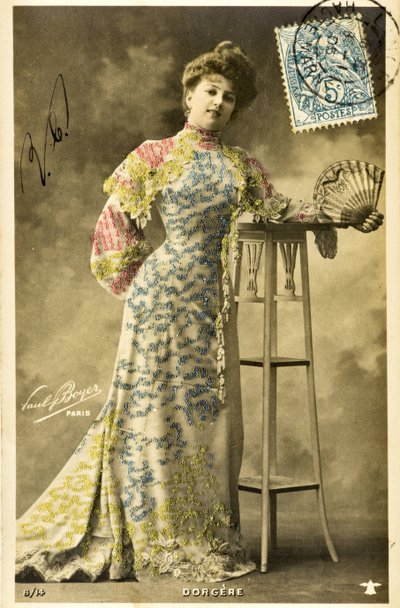 Postal: Retrato de Arlette Dorgere/Née Anna Mathilde Irma Jouve (1880 - 1965), comediante, bailarina y cantante de Phillipe de Marlier