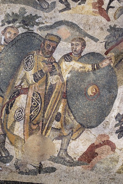 Arte romano: (detalle) del mosaico 