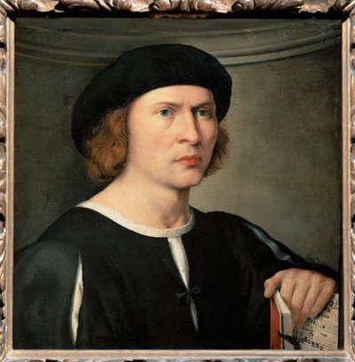 Músico (pintura sobre lienzo) de Giovanni Antonio de