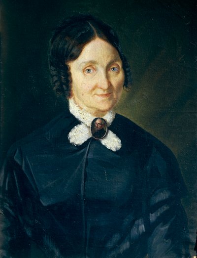Retrato de Doña Tecla Antonini de Laska por Giovanni Baccarlino, óleo sobre lienzo, 47x63 cm de Giovanni Baccarlino