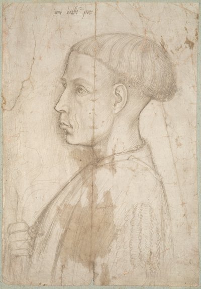 Busto de hombre joven de perfil de Giovanni Badile