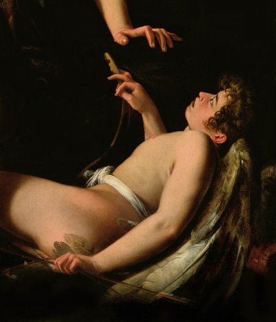 Detalle de Cupido de Amor Sagrado y Amor Profano, 1602 de Giovanni Baglione