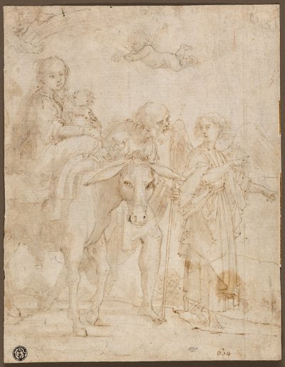 Huida a Egipto de Giovanni Baglione