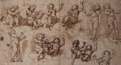 Estudios de Putti de Giovanni Baglione