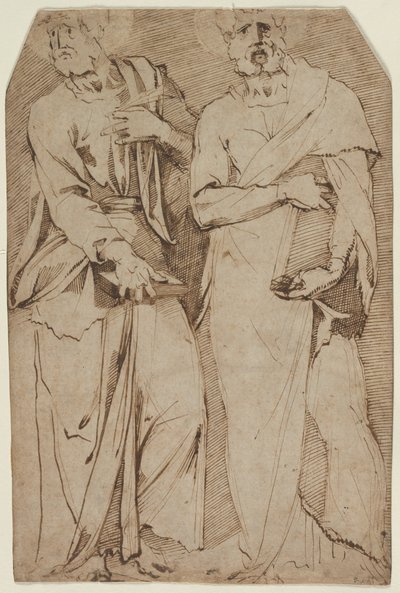 Dos santos de pie, 1563-1572 de Giovanni Bandini