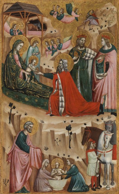 Natividad y la Adoración de los Magos de Giovanni Baronzio da Rimini