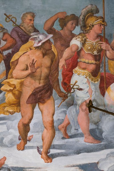 La Asamblea de los Dioses, detalle de 3606292, c.1560 (fresco) de Giovanni Battista Castello