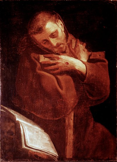 San Francisco de Asís en oración de Giovanni Battista  Crespi