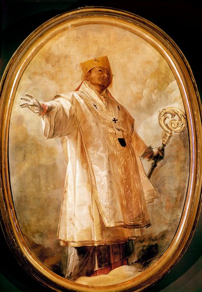San Carlos Borromeo en gloria de Giovanni Battista  Crespi