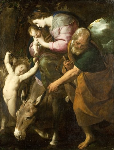La huida a Egipto de Giovanni Battista  Crespi