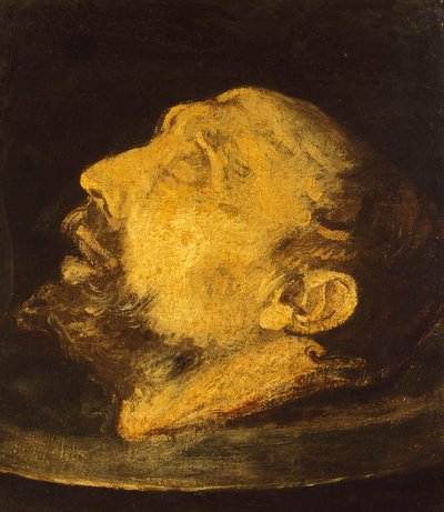 La cabeza de San Juan Bautista en una meseta de Giovanni Battista (1567 1633) Crespi