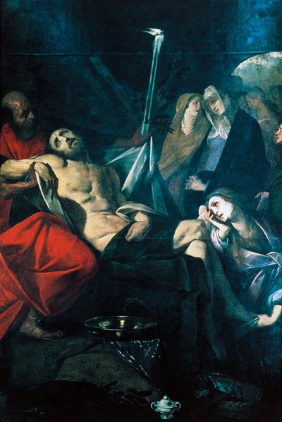 Deposición de Cristo en el Sepulcro de Giovanni Battista  Crespi