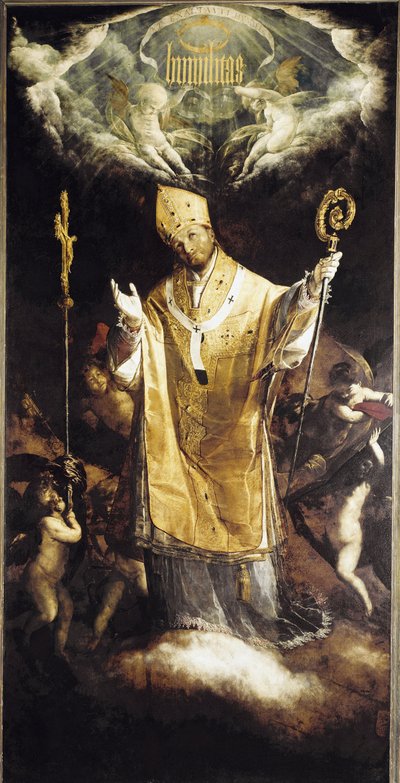 Gloria de San Carlos Borromeo de Giovanni Battista  Crespi