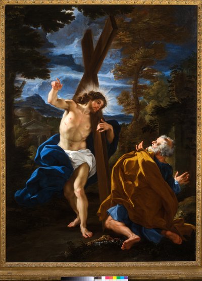 Domine, quo vadis? (óleo sobre lienzo) de Giovanni Battista (1639 1709) Gaulli