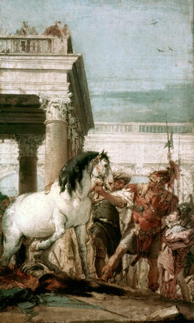 Alejandro Magno y su caballo Bucéfala de Giovanni Battista (1696 1770) Tiepolo
