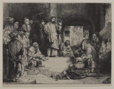 Cristo Predicando (La Petite tombe), c.1652 de Giovanni Battista Tiepolo
