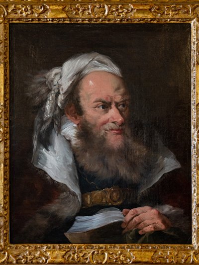 Cabeza de comerciante (óleo sobre lienzo) de Giovanni Battista (1696 1770) Tiepolo