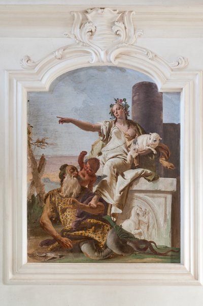 La inocencia aleja el engaño de Giovanni Battista Tiepolo