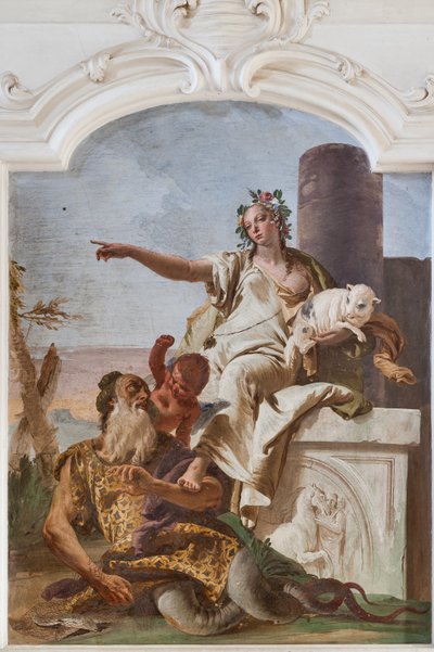 La inocencia aleja el engaño de Giovanni Battista Tiepolo