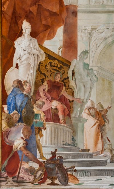 Magnanimidad de Escipión Africano (detalle) de Giovanni Battista Tiepolo