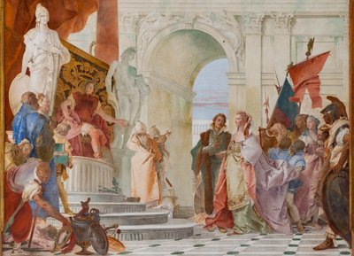 Magnanimidad de Escipión Africano (detalle) de Giovanni Battista Tiepolo