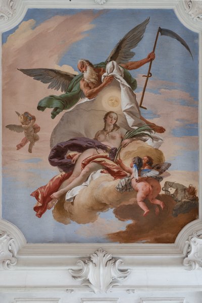 El tiempo descubre la verdad de Giovanni Battista Tiepolo