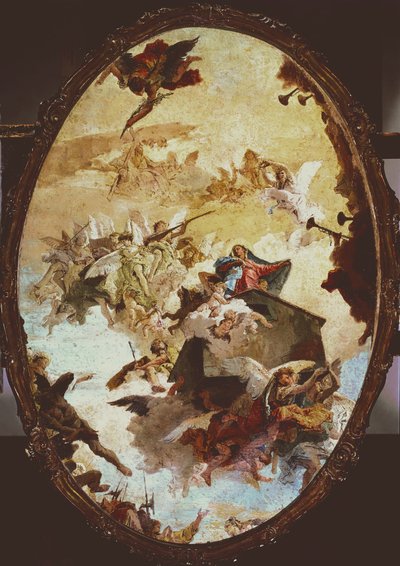 Transporte de la Santa Casa de Loreto, boceto de Giovanni Battista Tiepolo