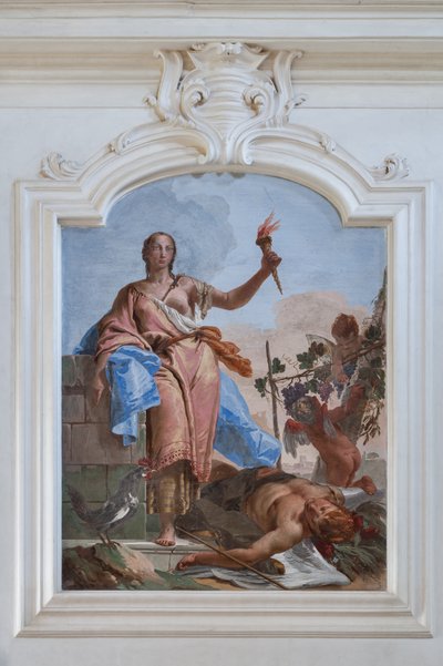 La vigilancia triunfa sobre el sueño de Giovanni Battista Tiepolo