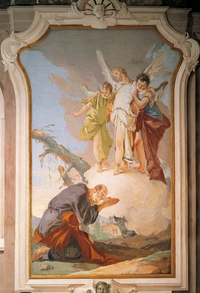 Abraham y los ángeles de Giovanni Battista Tiepolo