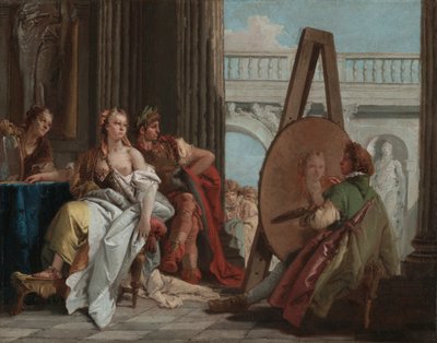 Alejandro Magno y Campaspe en el estudio de Apeles, c.1740 de Giovanni Battista Tiepolo