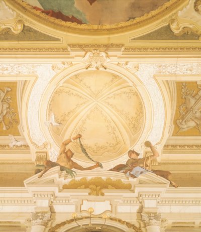 Detalle de frescos en el techo del salón de baile, Villa Pisani, Stra, Venecia de Giovanni Battista Tiepolo