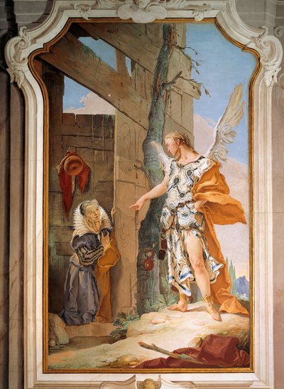Sara y el ángel de Giovanni Battista Tiepolo