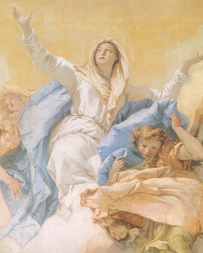 La Asunción de María (detalle) de Giovanni Battista Tiepolo