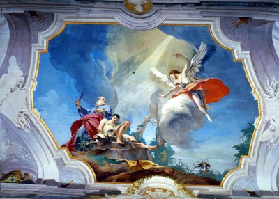 El sacrificio de Abraham (fresco) de Giovanni Battista (1696 1770) Tiepolo