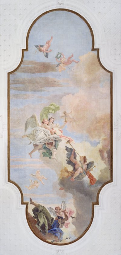 El triunfo de la fortaleza y la prudencia de Giovanni Battista Tiepolo