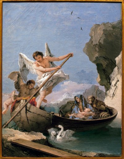 La huida a Egipto de Giovanni Battista Tiepolo