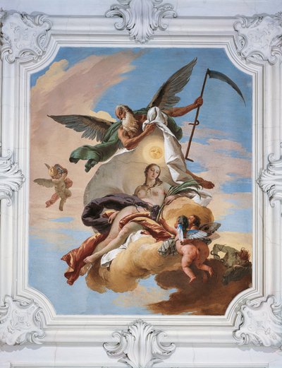 El Tiempo cazando la Envidia y descubriendo la Verdad de Giovanni Battista Tiepolo