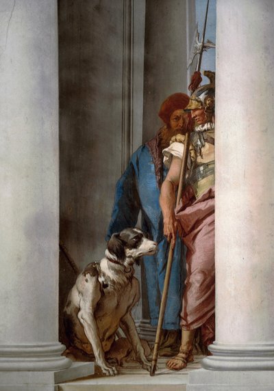 Ulises y su perro Argos de Giovanni Battista Tiepolo