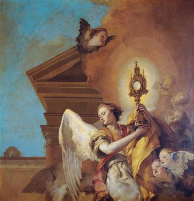 Visión de San Pascual Bailón (detalle) de Giovanni Battista Tiepolo