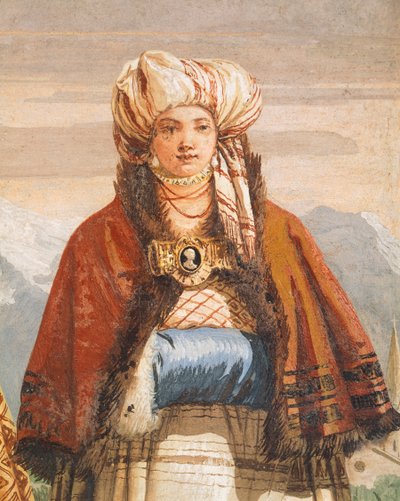 Paseo de invierno (detalle) de Giovanni Battista Tiepolo