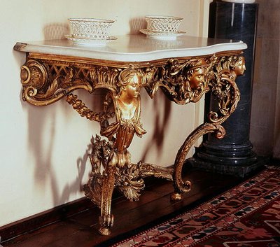 Mesa de Pier dorada, Castillo de Arundel de Giovanni Battista Borra