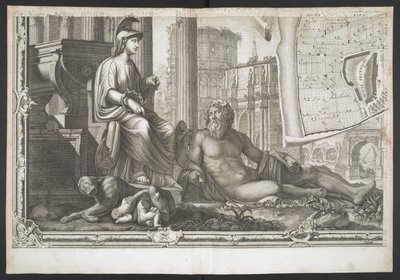 Figuras y esculturas, del Nuevo Plan de Roma, sacadas a la luz por G. Nolli de Giovanni Battista (after) Nolli