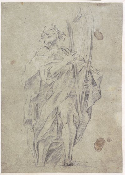 El rey David con su arpa de Giovanni Battista Beinaschi