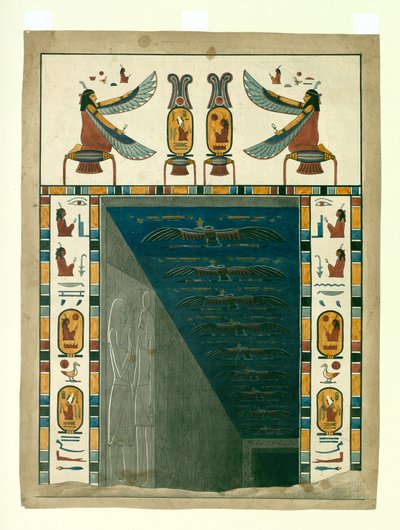 Puerta o entrada de la tumba egipcia de Sety [sic] I de Giovanni Battista Belzoni