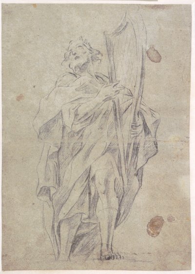 Danés:  Kong David med sin harpe de Giovanni Battista Benaschi